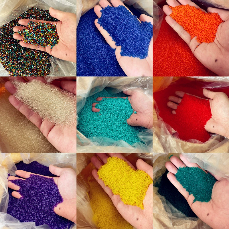 Матовые прозрачные шарики 7-8MM после замачивания усилены черный молочно-белый белый синий абсорбционный шарик