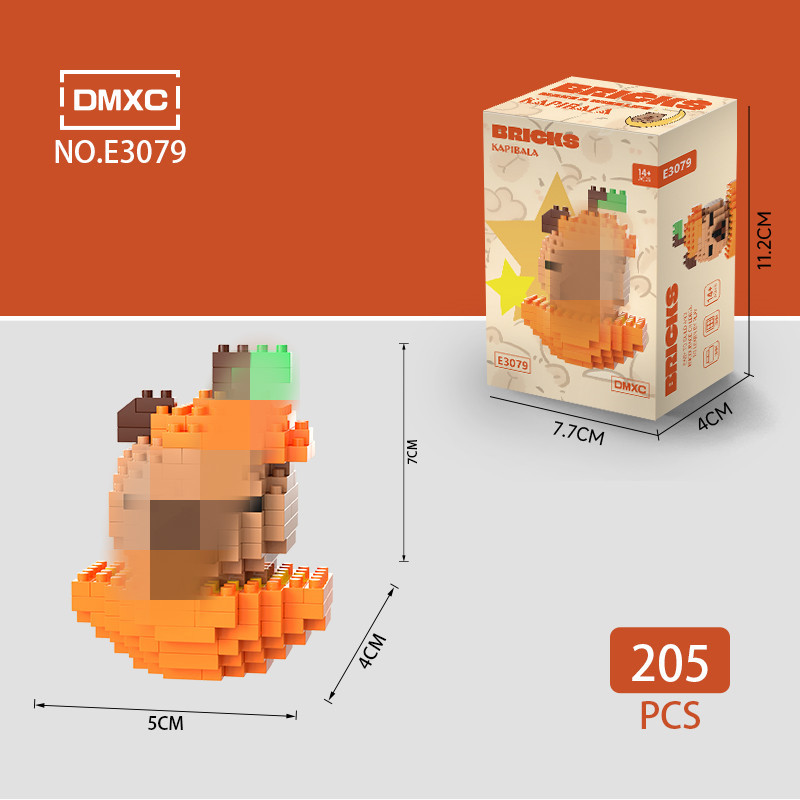 Modelo de Bloques de Construcción en Miniatura de Plástico DIY