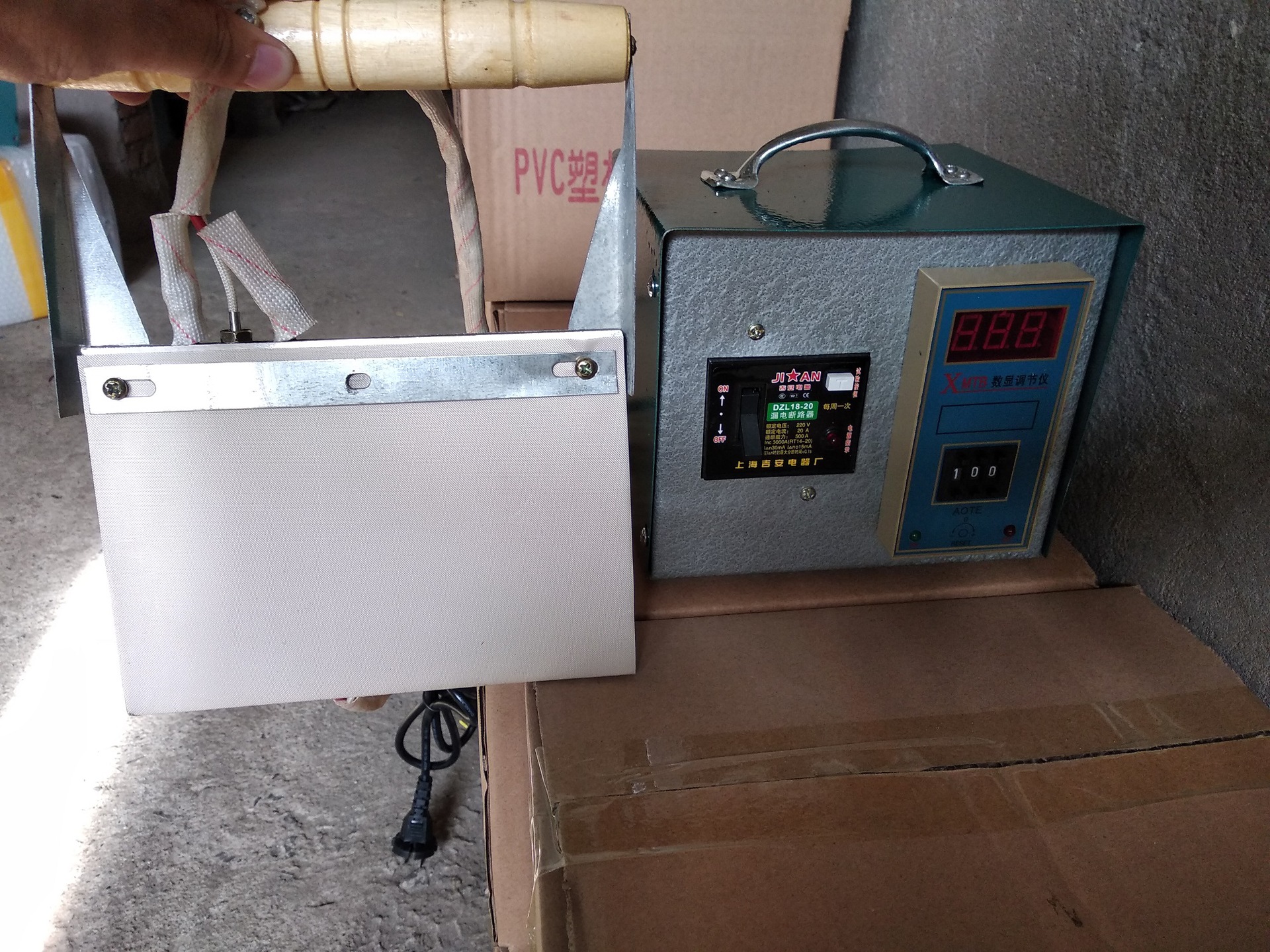 小型塑钢门窗手动焊机 边框纱窗焊机 温控箱（焊箱）+焊板