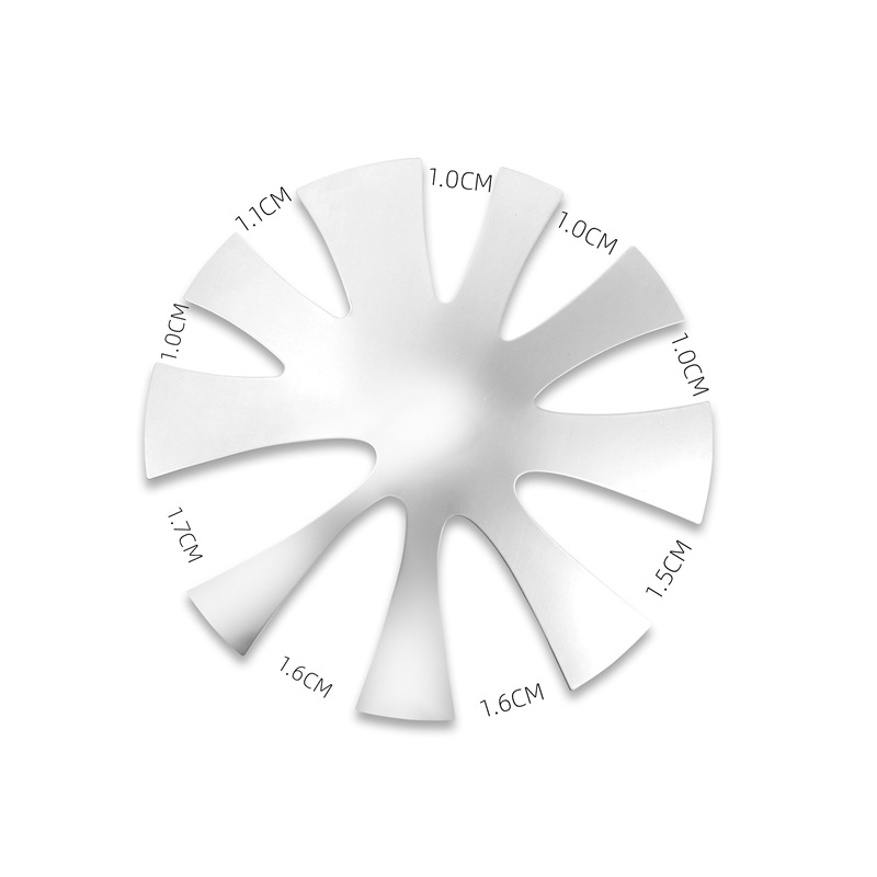 Transfronteriza nueva manicura Plantilla de conformación francesa en forma de V placa de acero inoxidable fototerapia Cristal de fabricación de uñas Plantilla de modelado