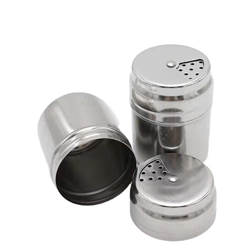 Stainless steel seasoning jar, household outdoor barbecue tools, pepper bottle, cumin powder sprinkler jar, toothpick tube, seasoning jar