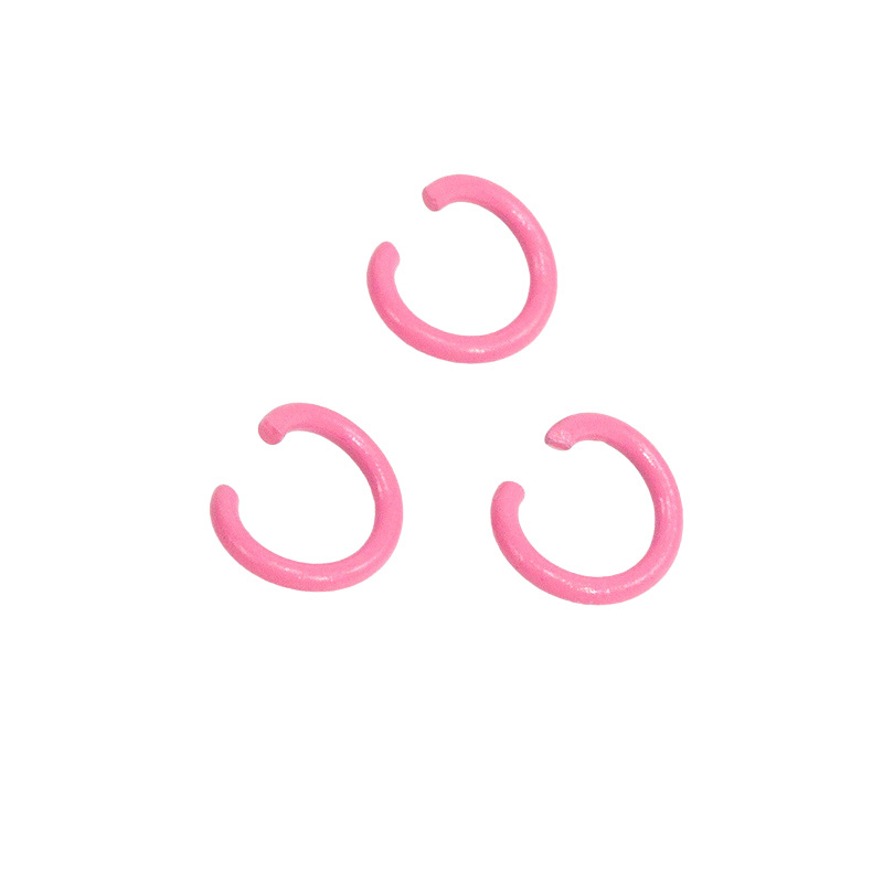 Pintura de color abierto anillo de conexión de hierro pulsera collar material hecho a mano DIY accesorios de la joyería