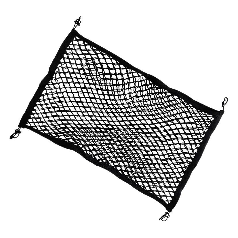 Оптовая Продажа с фабрики автомобиль универсальный багажник эластичная Сетчатая Сумка для хранения автомобиля сетка для хранения багажа фиксированная двухслойная сетка