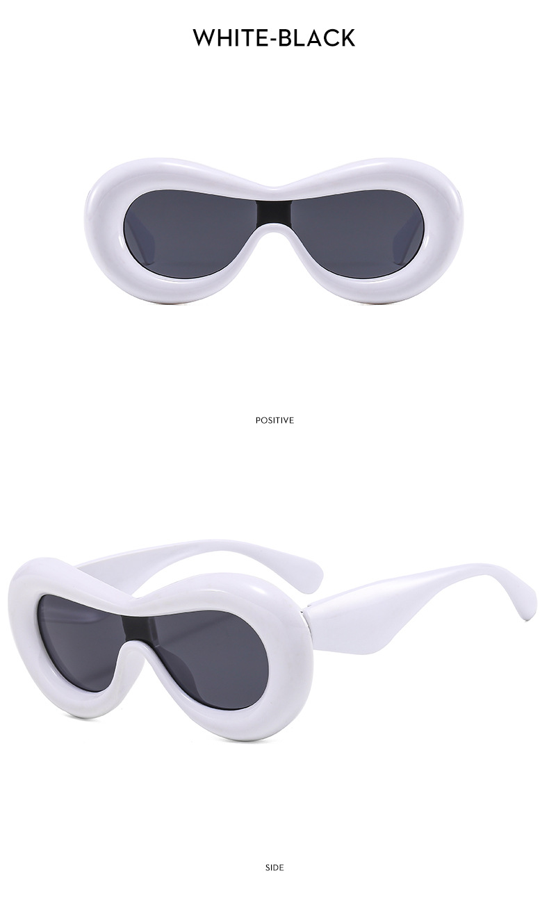 Y2K Spice Girls neue einteilige konkave Form lustige Blase dreidimensionale stilvolle Sonnenbrille bonbonfarbene Sonnenbrille_voghion.com