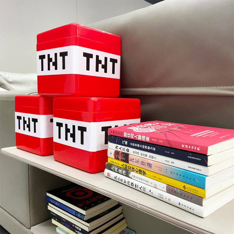 跨境新品我的磁力世界TNT磁力方块积木收纳盒玩具储物收纳箱批发|undefined