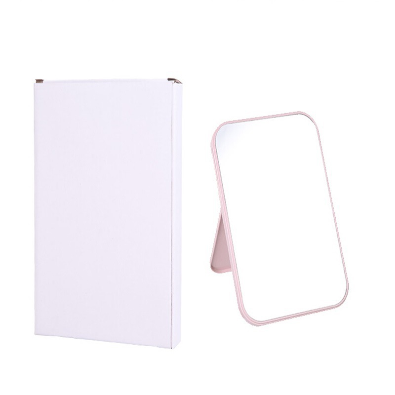 Espejo de maquillaje de escritorio, tamaño grande, espejo plegable estilo princesa, espejo rectangular, espejo sencillo para dormitorio.