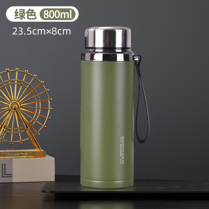 304不锈钢保温杯商务风茶水分离焖泡杯便携大容量保温水杯泡茶杯|undefined