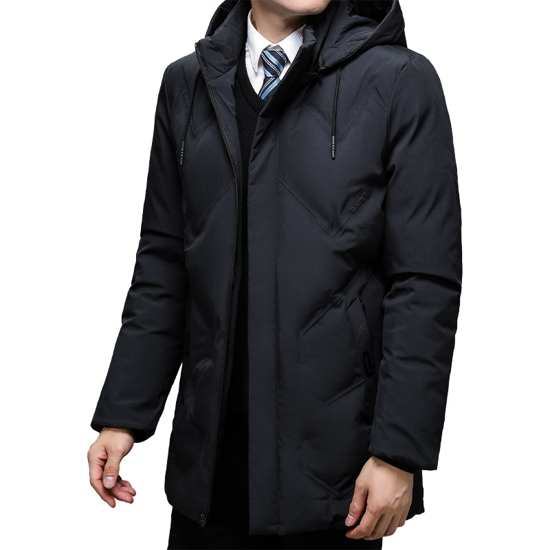2023 ropa de invierno plumón hombre ropa de algodón casual a prueba de viento chaqueta caliente para papá de cuello de mediana edad ropa abuelo