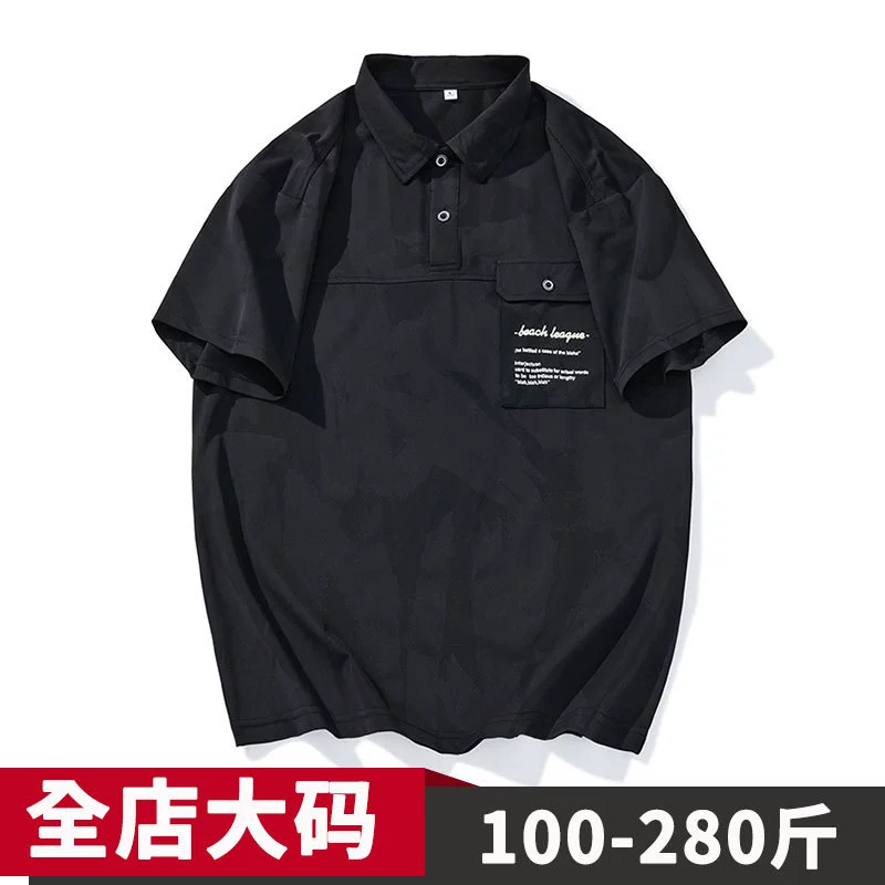 Летняя футболка с коротким рукавом, трендовое polo для отдыха, с коротким рукавом, 2024 год, размер плюс