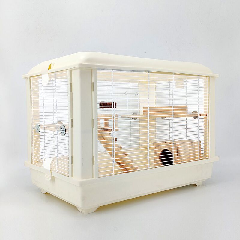 Luxury Hamster Cage 60cm High with Acrylic Panels, Transparent Cage for Golden Hamsters and Basic Cage for Quail, Affordable