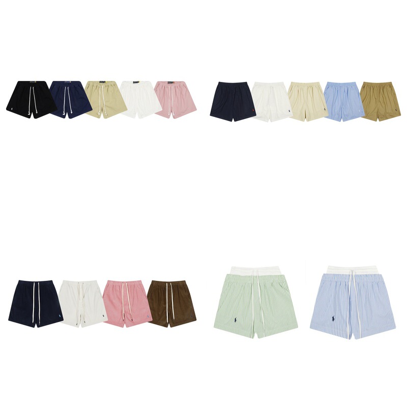 Rl Ralph Lauren 25S Summer Hot Item High-Quality Lazy Old Money Style Linen Couple's Shorts Rl Ralph Lauren 25S Summer Hot Item High-Quality Lazy Old Money Style Linen Couple's Shorts