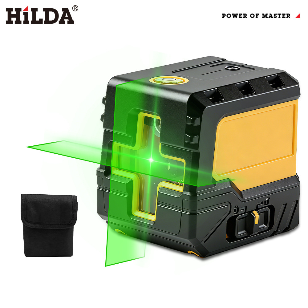 Nivel Láser Portátil de 2 Líneas Luz Verde Autonivelante