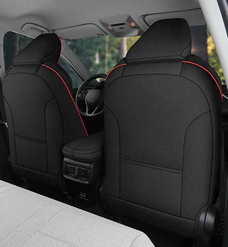 Suitable for Toyota Frontlander Car Seat Covers 2022-2024 Models, Fabric Linen Breathable Full Surround Seat Cushion Cover