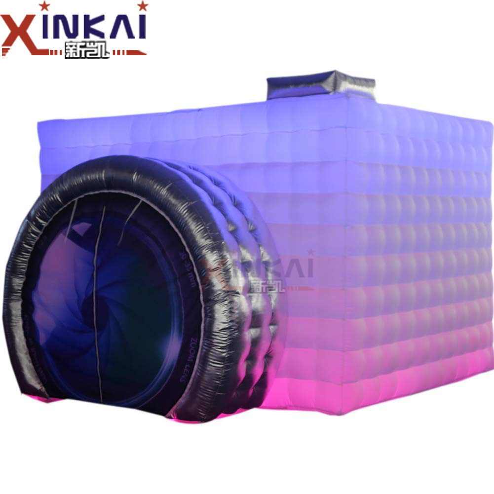 室外LED婚礼便携式充气照相亭 展会换衣间派对聚会照相亭帐篷气模