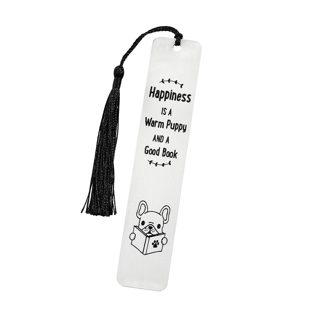 Amazon venta caliente interesante gatito perro marcadores adorables diseño de contraste de color blanco y negro marcadores de acero inoxidable fabricantes al por mayor