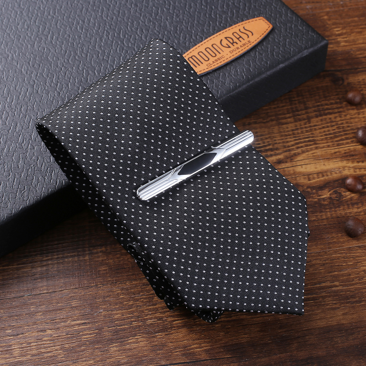 5 unids/set de gama alta traje de regalo reloj + cinturón + cartera + gemelos + corbata de moda regalo creativo