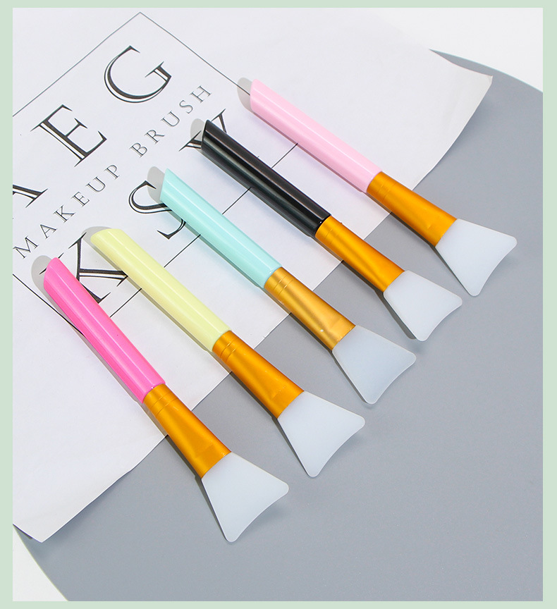 25g Weight Plastic Handgrip Makeup Brush Handle Type Mask Brushes Makeup Tools Types 1 Piece Quantity Alloy, Silica Gel Material Simple Style Style Simple Style Alloy Silica Gel Plastic Handgrip Mask Brushes 1 Piece 5