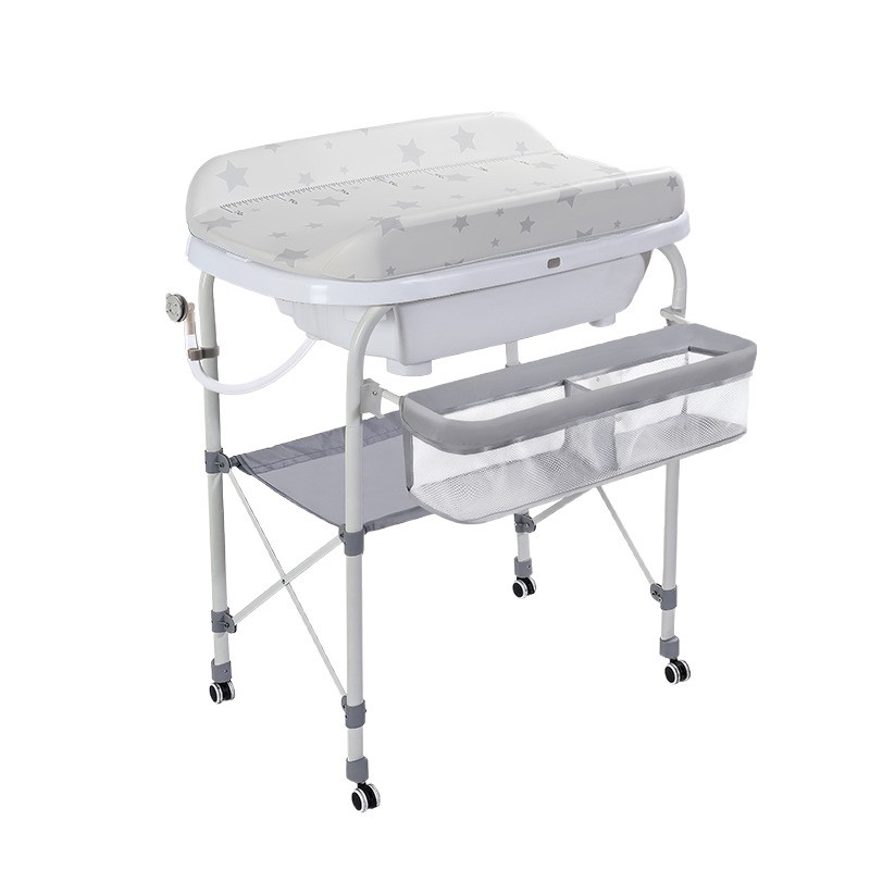 Mesa de pañales para bebés, mesa de cuidado de recién nacidos, mesa de baño, mesa de masaje para bañarse, mesa de cambio de pañales para bebés en la cama