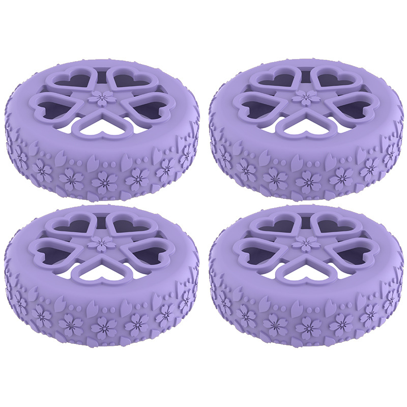 Caster shoesスーツケースホイールシリコン保護カバー耐摩耗性全包スーツケースホイールシリコン保護カバー