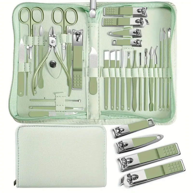 30-piece Stainless Steel Nail Beauty Tool Set