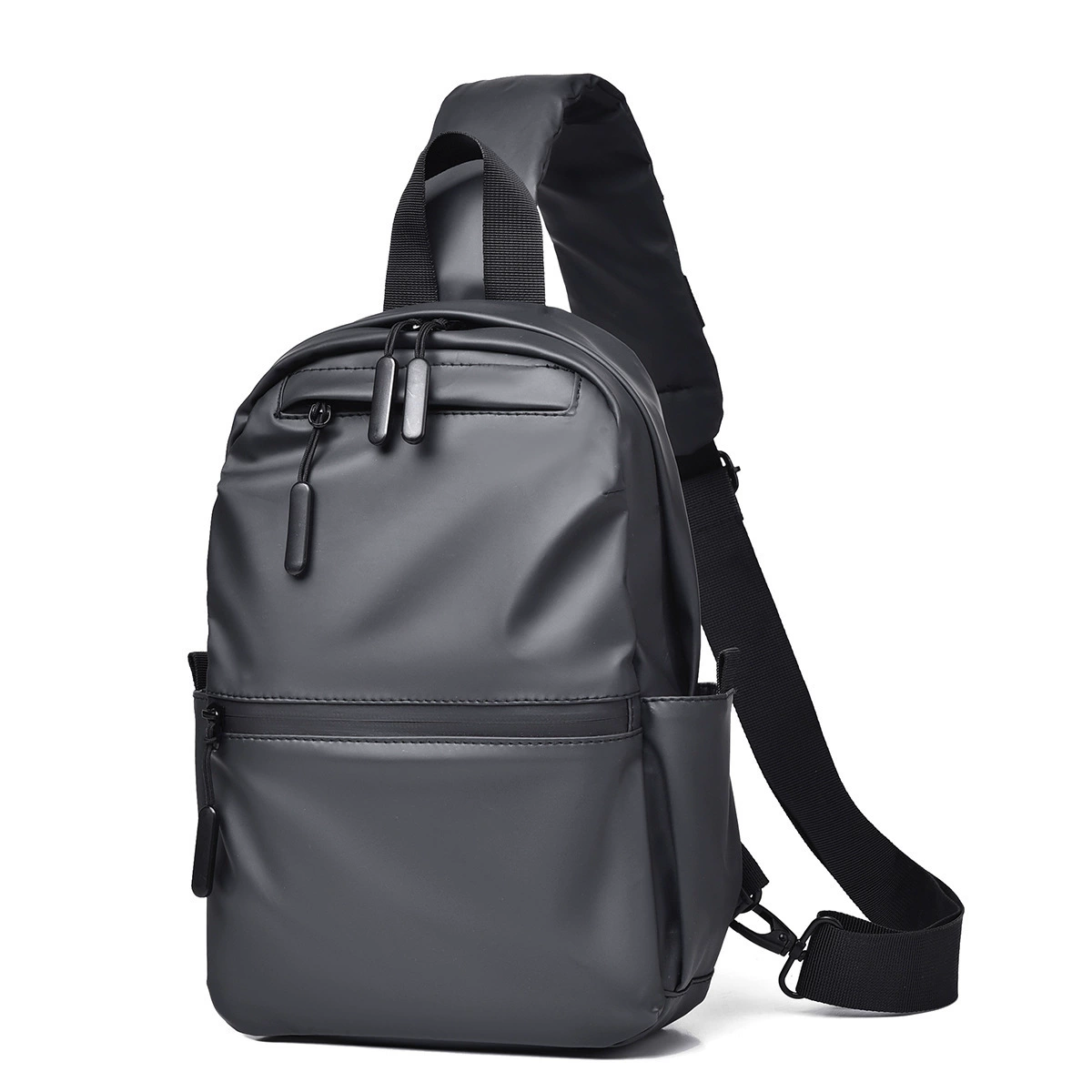 Однолямочный слинг‑рюкзак Trend, leisure chest bag, экокожа, универсальный дизайн 2023