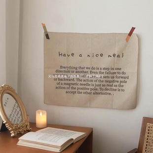 Scandinavian Style French Letter Background Cloth Hanging Cloth Photo Background Cloth Wall Hanging Cloth to Create Atmosphere Background Cloth for Women