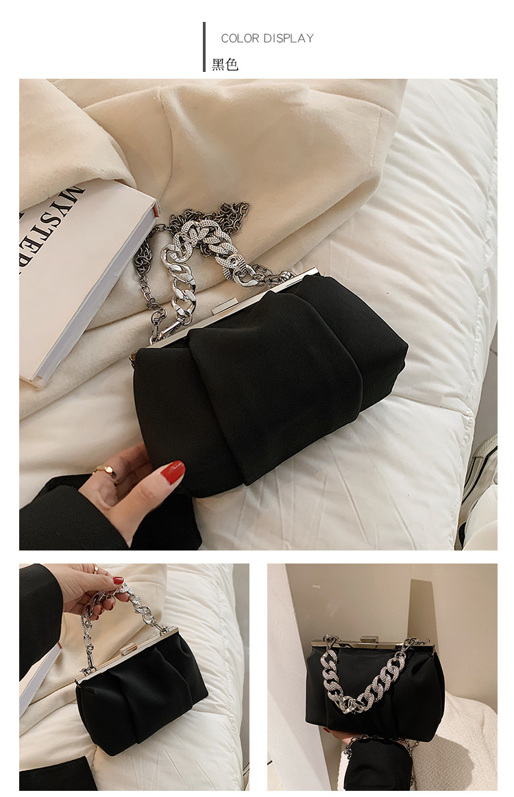 Fashion Underarm Bag 2021 Autumn And Winter New Style Chain Diagonal Female Bag Wholesale display picture 5