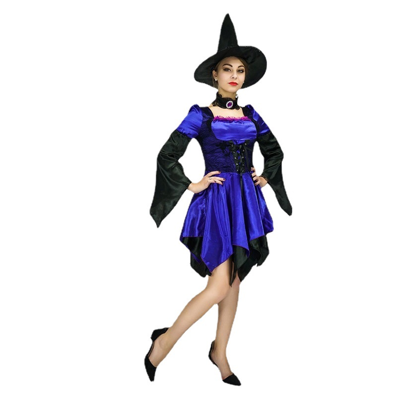 Halloween adulto bruja Cosplay traje del Partido de la mascarada cos etapa rendimiento ropa distribución al por mayor