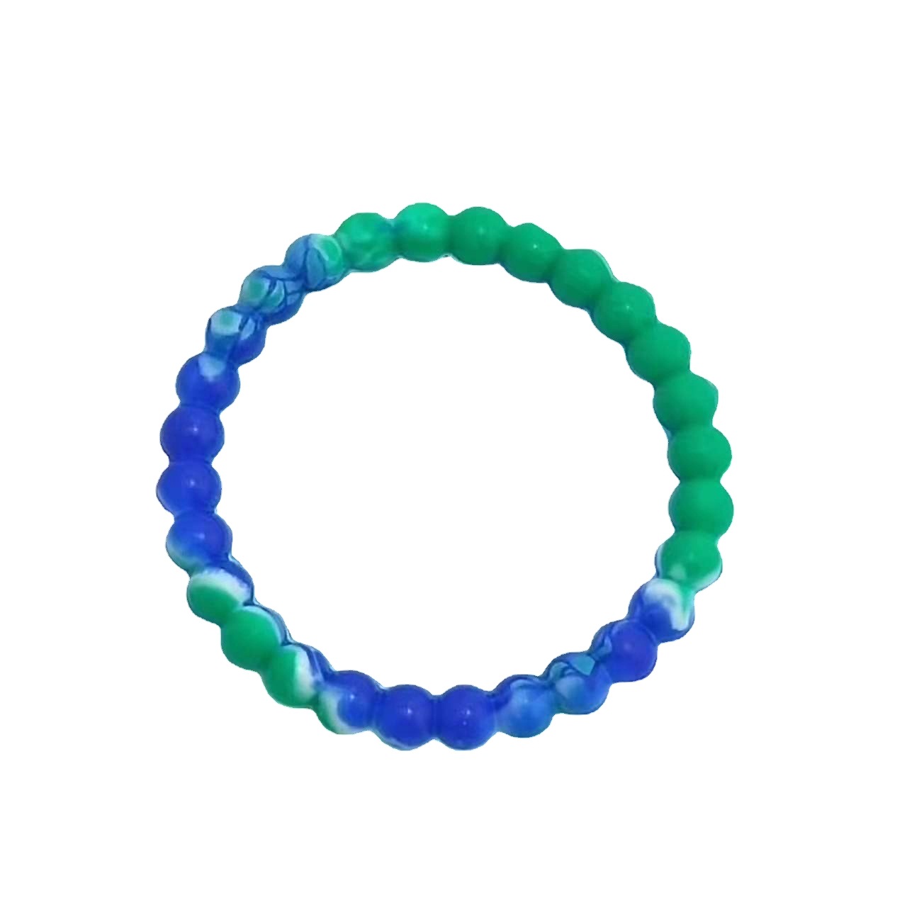 Fabricante mayorista de pulseras de cuentas de silicona, joyería versátil transparente de colores mixtos para parejas, pulseras de cuentas, un imprescindible para parejas.