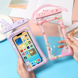 Mobile phone waterproof bag cartoon mobile phone waterproof bag touch screen airbag mobile phone waterproof bag cartoon airbag mobile phone