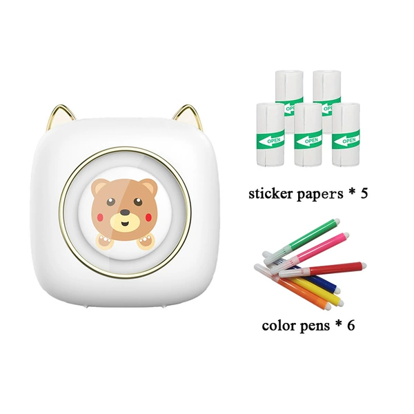 White Bear+5 rolls without gum+color pen
