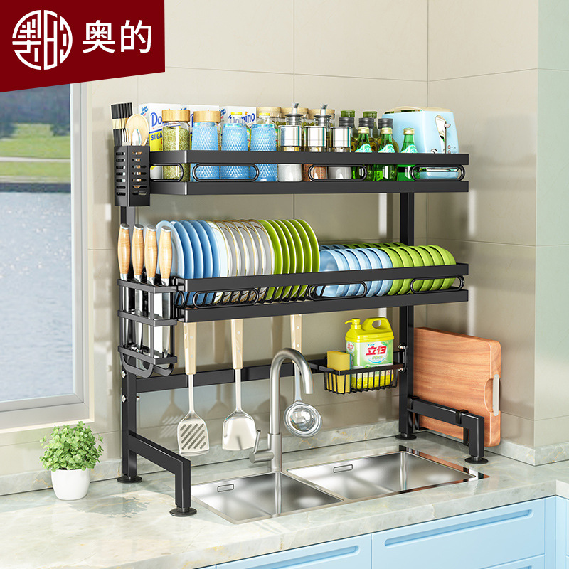 Kitchen sink storage rack bowl rack draining rack above faucet dish rack sink dish rack storage rack