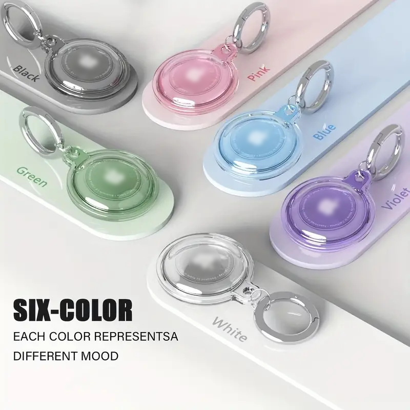 Transparent Apple Tracker Protective Case Airtag All-inclusive Waterproof Protective Case Positioning Anti-lost Device Keychain Applicable