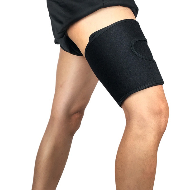Protectores de piernas Sanda engrosados y presurizados, rodilleras, protectores de piernas elásticos para muslos, equipo de protección para baloncesto y correr, unisex.