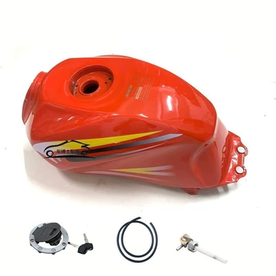 Zhi Star Tricycles 150/175/200 Military, Fuel tank - premium-thickened-model-orange-fuel-tank-cover-switch-fuel-pipe-set