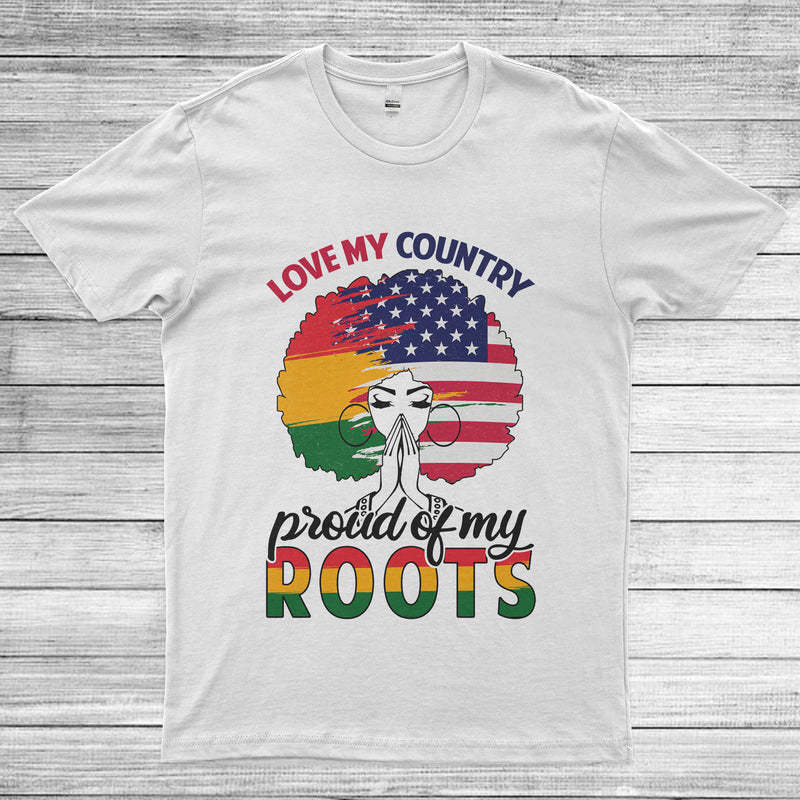 2026 New Foreign Trade Summer African Black Girl July 4Th Independence Day Printed Round Neck Short-Sleeved T-Shirt Top