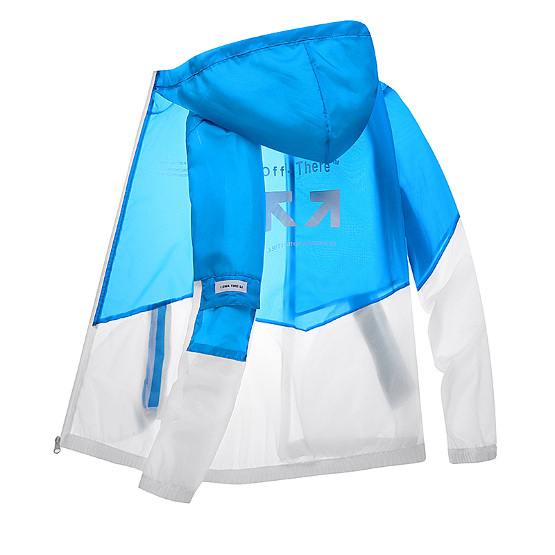 Soporte Entrega verano Internet celebridad TikTok deportes ropa de protección solar Hombres estilo coreano SLIM-Fit guapo ultrafino transpirable protección solar piel