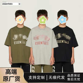 Essentials潮牌儿童圆领短袖25款男女童夏季t恤全棉童装休闲套装