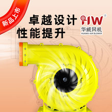 CE认证1500W大型出口风机商用充气城堡滑梯儿童跳床气模鼓风机