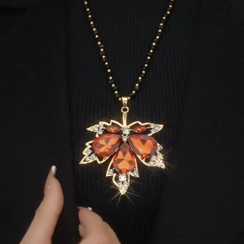 Accesorios de zorro Cadena de suéter de alta calidad collar largo de perlas para mujer nuevo collar de moda de otoño e invierno japonés y coreano