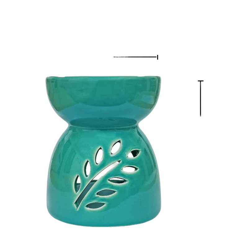 В наличии запас озеро синий большой рот Тан плита керамическая ароматерапия плита Свеча Эфирное масло плита благовония плавильная восковая печь трансграничная оптовая продажа