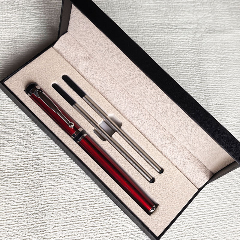 Cross-border direct supply of high-end metal ballpoint pens, customizable with multiple colors, business signature pen set, gift box, ballpoint pen