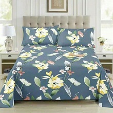 原棉老粗布床单单件加厚加密山东粗布单人双人学生床单加大炕单厂