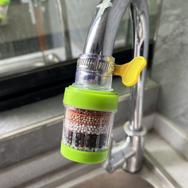 Снимите и стирайте шесть слоев бытовых кранов фильтр универсальный брызгостойка для воды для воды фильтр для кухни