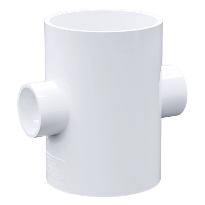 UPVC четырехходовой плоский редуктор водоснабжения пластиковый четырехходовой цилиндр воды фитинги для водоснабжения ПВХ труба водоснабжения