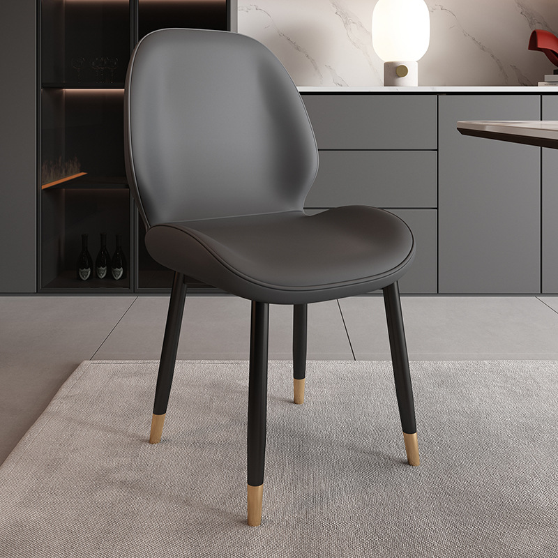 Silla mariposa cuero gris oscuro-Carbon Gold legs-Wood Soft bag