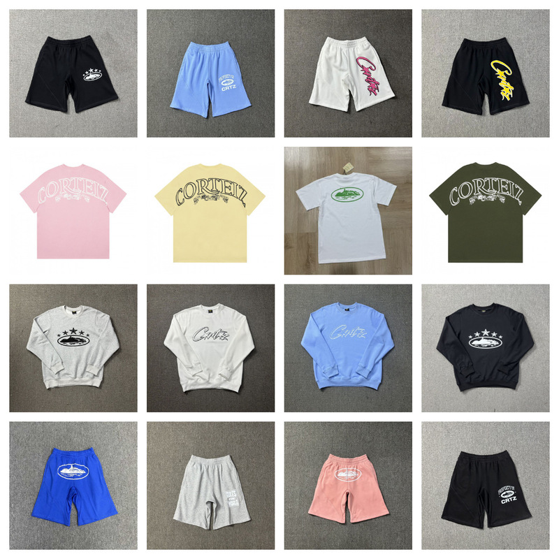Cross-Border Trendy Brand Alcatraz Washed Denim Jeans American High Street Sweatshirt Shorts Set Couple Style Sports Pants Cross-Border Trendy Brand Alcatraz Washed Denim Jeans American High Street Sweatshirt Shorts Set Couple Style Sports Pants