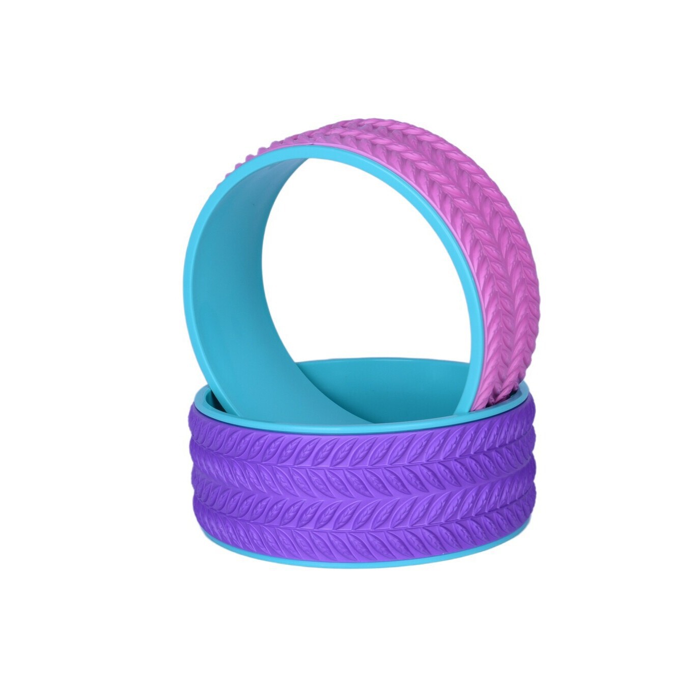 WENXIU Yoga Wheel Fitness Pilates Ring Back Shoulder Stretching Massage Roller Deep Muscle Relaxer