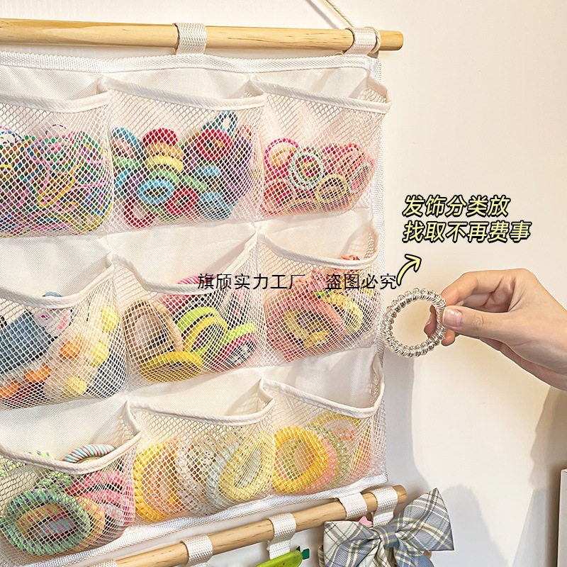 儿童发饰收纳壁挂墙上发圈发箍发卡发夹展示架首饰盒头饰挂袋直销|undefined