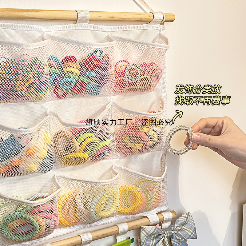 Accesorios para el cabello de niños almacenar pared colgante anillo de cabello de pared clip de cabello estante de exhibición caja de joyería bolsas colgantes de cabeza venta directa